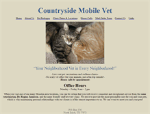 Tablet Screenshot of countrysidemobilevet.com